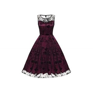 Fanala Retro Women Sleeveless Mesh Embroidery Brid